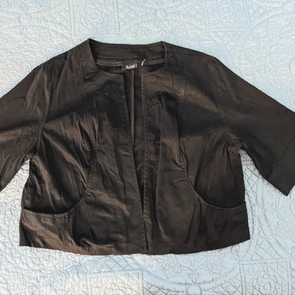 a.n.a Jackets & Blazers - ANA XL Open-Front 3/4-Sleeve Crop Jacket